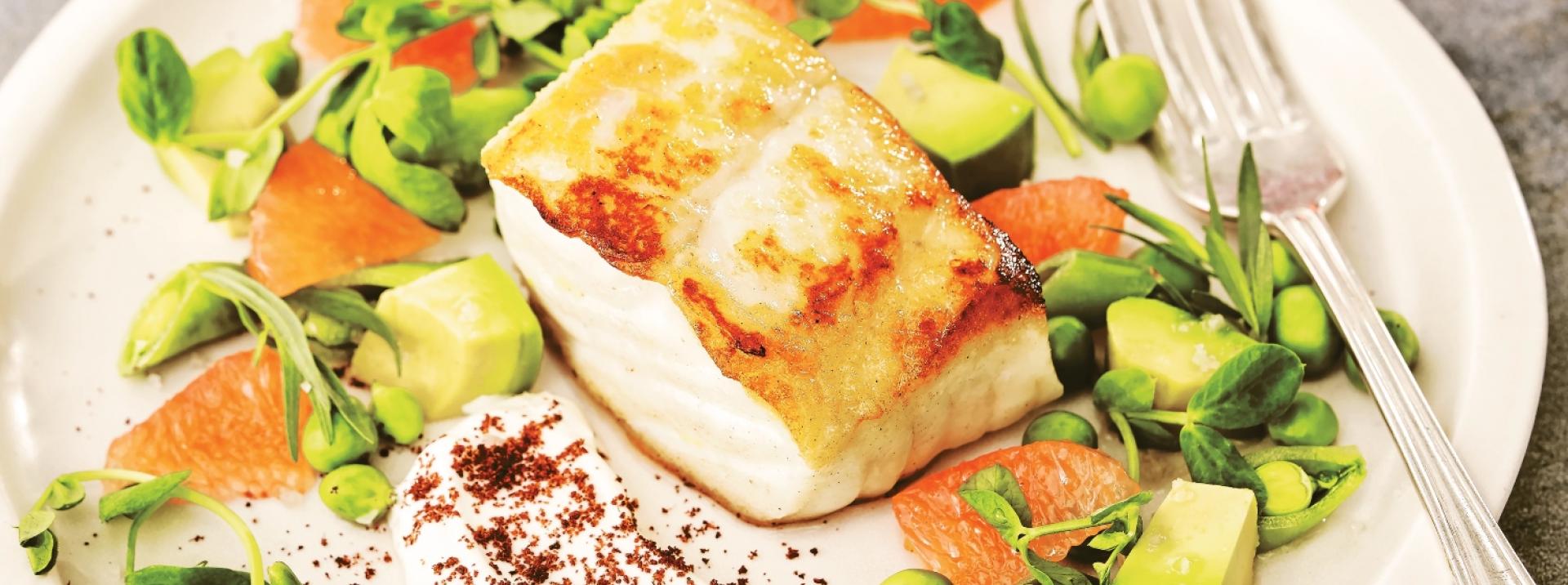 Halibut, Peas, & Grapefruit